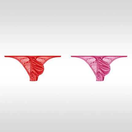 Men's Underwear Ice Silk Low Rise Sexy Bikini Briefs