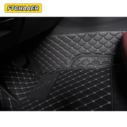 Custom Car Floor Mats For VW Polo Polo-Plus Polo-GTI Auto Carpets Foot Coche Accessorie