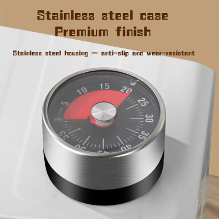 Visible Mechanical Timer, 60-Minute Countdown Clock, Time Manager for Kitchen Baking and Classroom Use – No Power Required