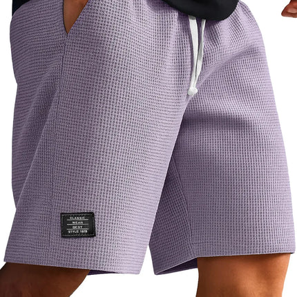 Men's Jacquard Casual Shorts Summer Harajuku Solid Sweatpants Fashion Men Short Pants Retro Men Clothes Roupas Streetwear New