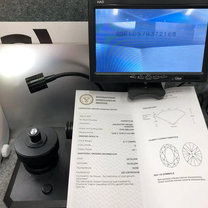 With IGI Certificate Oval Shape Lab Grown Diamonds CVD HPHT 1ct 1.5ct 2ct 2.5ct 3ct 5ct Laboratory Diamond Wholesales