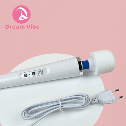 Mega Wand AC Powered Super Strong Vibrator Cabled Wired Powerful Handheld Wand Massager Sex Toy Sports Recovery Muscle Aches