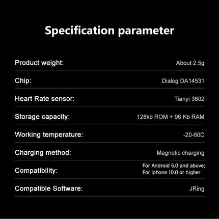 NEW Smart Ring Health Tracker Sleep Recording & Smart Sleep Analysis Blood Oxygen Monitor Heart Rate Tracker Activity Track Men