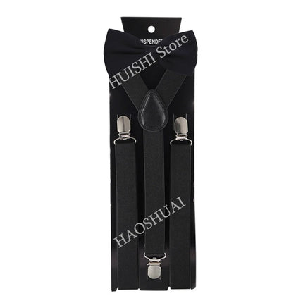 Hot Sale Suspenders Bowtie Sets Mens Women Boys Party Wedding Y-Back Shirt Braces Butterfly Belt Bow Tie Suit Accessories Gift