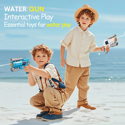 Manual Water Gun for Kids Deformable Durable Plastic Watergun Summer Outdoor Interactive Water Blaster Toys For Pool Beach Party