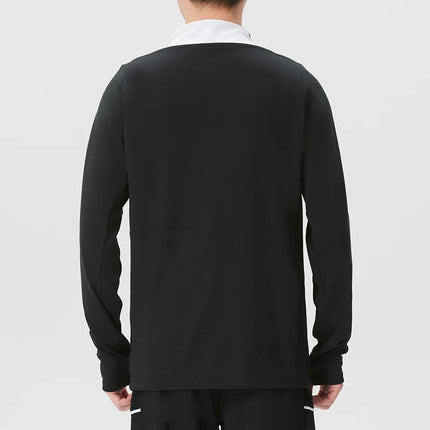 Nike T-Shirt Men's Running Fitness Training Quick-Drying Breathable Half-Zip Stand-Up Collar Long-Sleeved Pullover Ir8420-010
