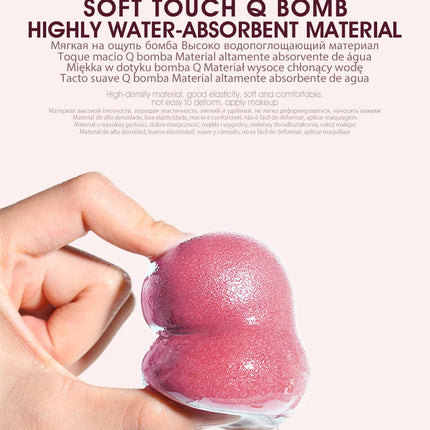 IMAGIC 10PCS/KIT Makeup Sponge Soft For Foundation Concealer Cream Wholesale Healthy Latex Smooth Wet And Dry Women Makeup Tool