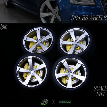 Car Modification Static Wheel Hub 1/64 SpeedCG 44/31/30/29 10/11mm Resin Wheels Rubber Tires Suitable for 1:64 Static Model Cars
