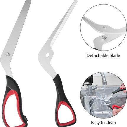 Professional Pizza Scissors Detachable Sharp Stainless Steel Blade Pizza Cutter Scissors Easy Cutting Pizza Spatula Slicer Tools