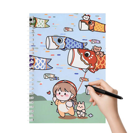 A4/A5 Size Sticker Collecting Album 40 Sheets PU Leather Cover Reusable Sticker Book for DIY Scrapbooking Stickers Organizer