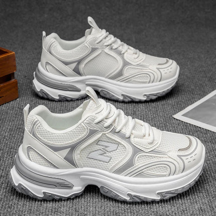 2025 New Thick - Soled Height - Increasing Men's Sneakers, Retro Style Mesh Breathable Versatile Casual Shoes