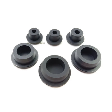 Black T-shaped silicone plug rubber hole cover dust-proof sealing, shock-absorbing foot pad  A-6.8mm~68.6mm
