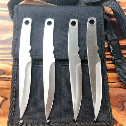 4/3PCS a Set Non-Sharpened Knife Dull Edge Fixed Blade Pocket Knife