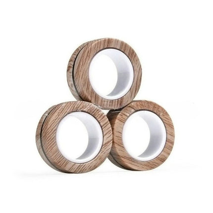 Magnetic Rings Fidget Toy Set Adult Fidget Magnets Spinner Rings Fidget Pack Great Gift for Adults Teens Kids (3PCS)