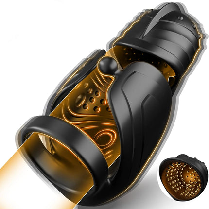 Male Sex Toys Vibrator Masturbators Penis Stroker 10 Vibrating 360° Rotation Blowjob Training Mens Adult Supplies Toys for Men