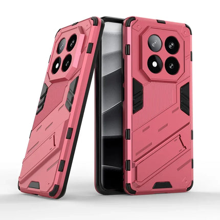 2IN1 Hybrid Armor Magnetic Hard Phone Case For Xiaomi Redmi Note 15 14 Pro Plus 4G 5G Shockproof Matte Bracket Protective Cover
