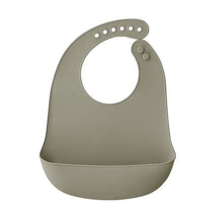 Silicone world Waterproof Silicone Bibs Baby Kids Stuff Kids Bib Aprons Girl Boy Adjustable Soft Silicone Bib Baby Feeding Stuff