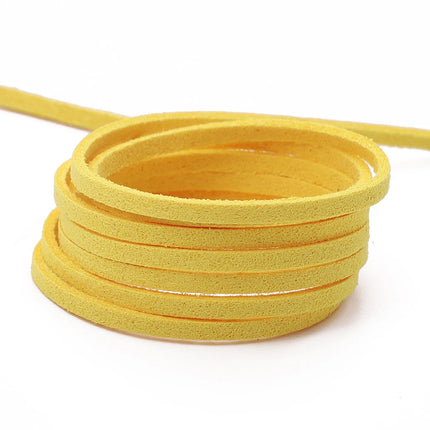 3mm Faux Suede Braided Cord Korean Velvet Leather For Handmade DIY Beading Bracelet Jewelry Making Thread String Rope 1m/4m/roll