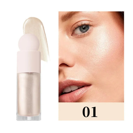 3 Colors Shimmer Liquid Highlighter Long-lasting Face Body Brightening Liquid Glitter Music Festival Party Makeup Accessories