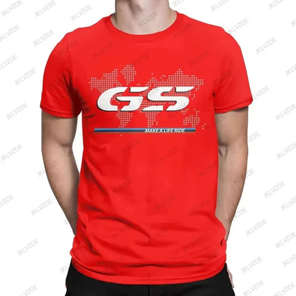 2025 Summer New Cotton For 1250 GS Exclusive for BMW Fans Motorrad R1250GS Motorcycle T Shirt Men Hip Hop Streetwear Unisex Tops