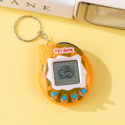 Transparent Case 168 in 1 Tamagotchi Pet Game, Nostalgic Pixel Virtual Cyber Digital Electronic Pet Toy, Mini Portable Funny