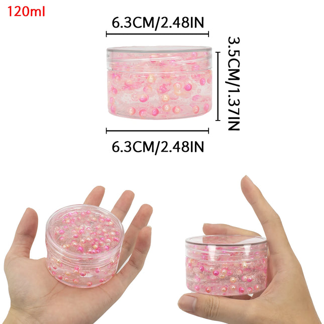 120ML Color Ball Crunchy Fluffy Crystal Slime Kit,Party Favor Gifts, Prizes for Kids Classroom, Super Stretchy Anti-Stress Toy ﻿