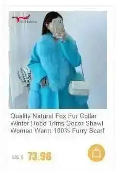 Winter Natural Fox Fur Scarf And Cuff Set Women Jacket Fur Collar Authentic Neck Warm Scarves Luxury Fluffy Fox Fur Shawl