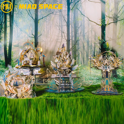 MU Elf Series 3D Stereoscopic Metal Jigsaw Puzzle Handmade DIY Puzzle Toy for Table, Office Decoration, Stress Relief Gift