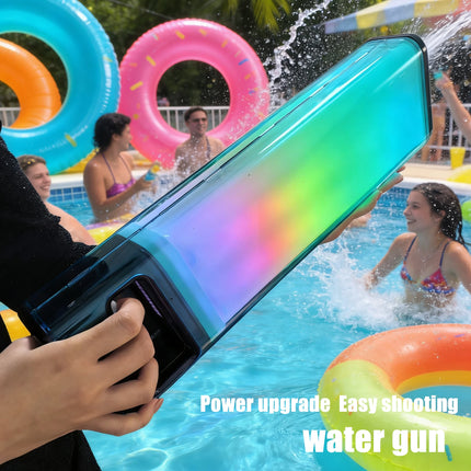 360° Light-surrounding Electric Water Guns Toys  Automatic High Pressure Water Toys Summer Outdoor Beach Fight  for Adults Child