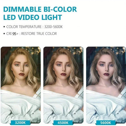 LED Photo Studio Light Video Studio Light With Dimmable for Game Live Video Lighting Portable Video Recording Photography Lamp