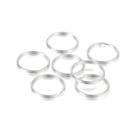 20/50Pcs Key Ring Key Chain Round Split Keyfob Keyrings with Jump Ring for DIY Keychain Pendants Jewelry Making Accessories
