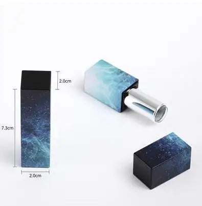 10/30/50pcs Empty Lipstick Tube Lip Balm Tube Square Fresh and Elegant Chinese Style 3D Printing Lip Gloss Cosmetic Container
