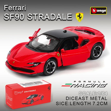 Bburago1:64 Ferrari E812 COMPETIZIONE Model Small Collection Car Alloy Model Toy Gift Scene Decoration Classic and Exquisite
