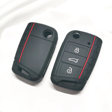 For VW golf 7 GTI POLO T-Cross T-Roc touran Tiguan Skoda Octavia Rapid kodiaq Fabia Seat Ibiza leon Ateca Arona key case cover