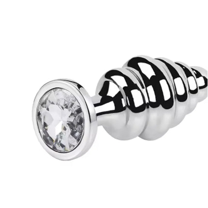 Metal Anal Plug Stainless Steel Butt Plug With Jewelry Colorful Crystal Anus Plug Adults Sex Toys for Men Women Gay Adult Game