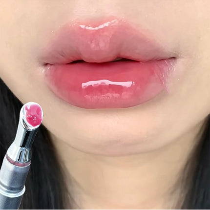CACE Mirror Watery Crystal Jelly Lipgloss Lasting Moisturizing Lipstick Clear Lip Gloss Glass Lip Glaze Cosmetics Lip Stain Tint
