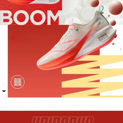 Li-Ning Men's RED HARE 8 PRO Racing Running Shoes BOOM FIBER Cushion Stable Sport Shoes Anti-Slip Wearable Sneakers ARPV003