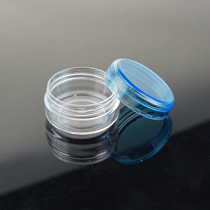 70/105pcs 3ml Empty Plastic Cosmetic Makeup Jar Pots 3g Transparent Sample Bottles Eyeshadow Cream Lip Balm Container with Cap