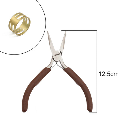 Mini Precision Pliers for Jewelry Making & Watch Repair - Ultra Fine Tip Craft Pliers with Spring Handle Ideal for Detailed DIY