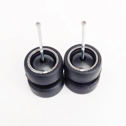 1/64 Mini Car Wheels 11mm Tires Tyres 1:64 Model Cars Rims Mirror Disc Claw Shape For Hot Wheel/Matchbox/Domeka