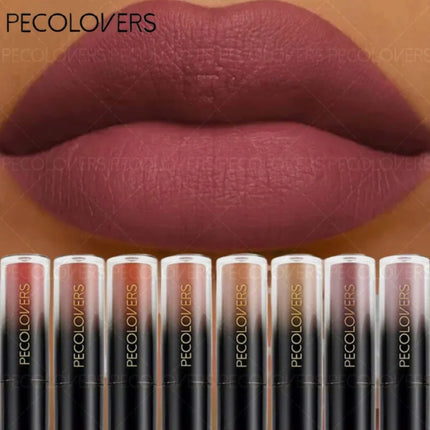 Waterproof Lipstick Lip Gloss Makeup Non-stick Cup Lip Tint Matte Long Lasting Nude Liquid Lip Stick