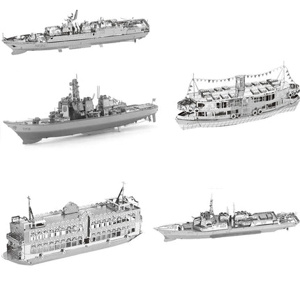 Mini 3D Metal Puzzle for Kids 14+ Manual DIY The Star Ferry Burke Class Destroyer The Bauhinia Assemble Model Education Toys