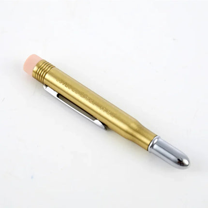 Fromthenon Traveler's Brass Pencil Metal Stationery Retro Travel Stationery Series Pictures Props Pencils for School