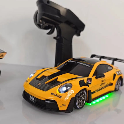 Gyro version SDSTAR RC Drift Car 1:24 Scale 4WD D24 Full Proportional Control Two Sets of Wheels Professional Remote Control Toy