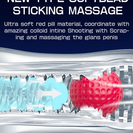 New Manual Control Penis Pump Soft Aircraft Cup Male Masturbators Pocket Pussy Easy To Clean Male Sex Toys Masturbation Cup