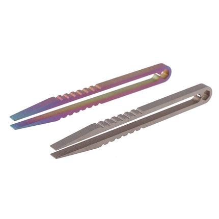 2 Sizes TC4 Clip Titanium Tweezers Pick Up Clamping EDC Multipurpose Gadget Professional Camp Outdoor Pocket Maintenance Tool