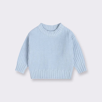 0-7T Toddler Kid Baby Boy Girl Winter Clothes Newborn Baby Sweater Infant Knit Pullover Top Casual Basic Top Knitwear Outfit