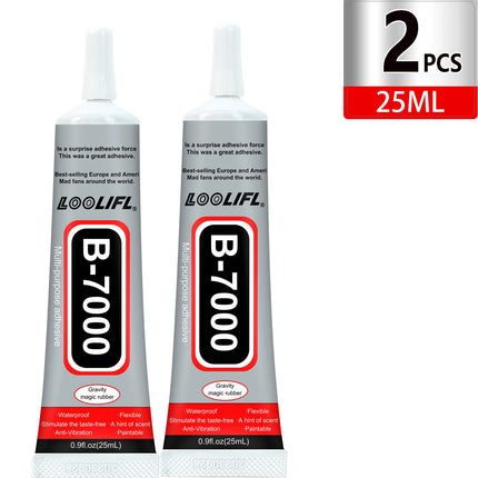 1-10Pcs Loolifl B-7000 Super Glue Safety Materials Epoxy Resin Repair Cell Phone Touch Screen Jewelry Craft Liquid Adhesive 15ml