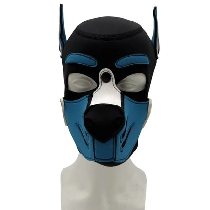 Sexy Charm Puppy Play Cosplay Mask Kit with Vibrant Full Head Ears Dog Hood for Couple BDSM Bondage Halloween Adult Sex Toys