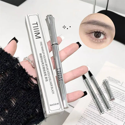 Waterproof Wild Eyebrow Pen 2/4 Separated Head Natural Brow Makeup Quick-Drying Creation of Ultra-Fine Lasting Liquid Eyebrow